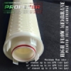 d d high flow membrane pleated filter cartridge  medium